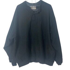 Zero Restriction Mens Pullover Golf Jacket 2XL Black The Country Club USA